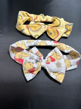 Set of 2 Winnie the Pooh Stretch Headbands with bow – Cute Disney Accessories